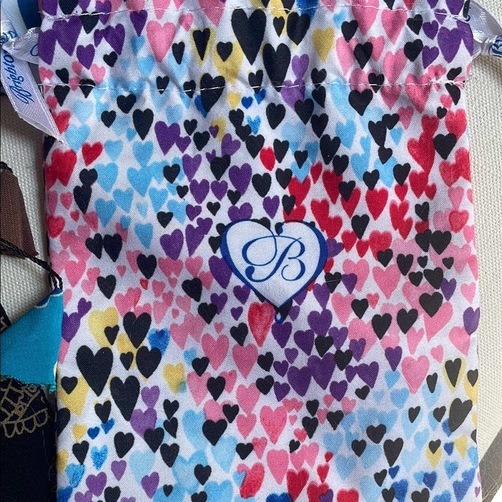 Brighton Jewelry Heart Patterned Accessory Bags Lot - Picture 4 of 5